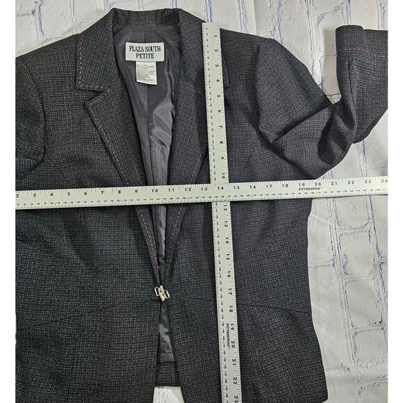 Plaza South Black Suit Jacket Blazer WOMENS SIZE 12P - Picture 4 of 7
